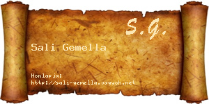 Sali Gemella névjegykártya